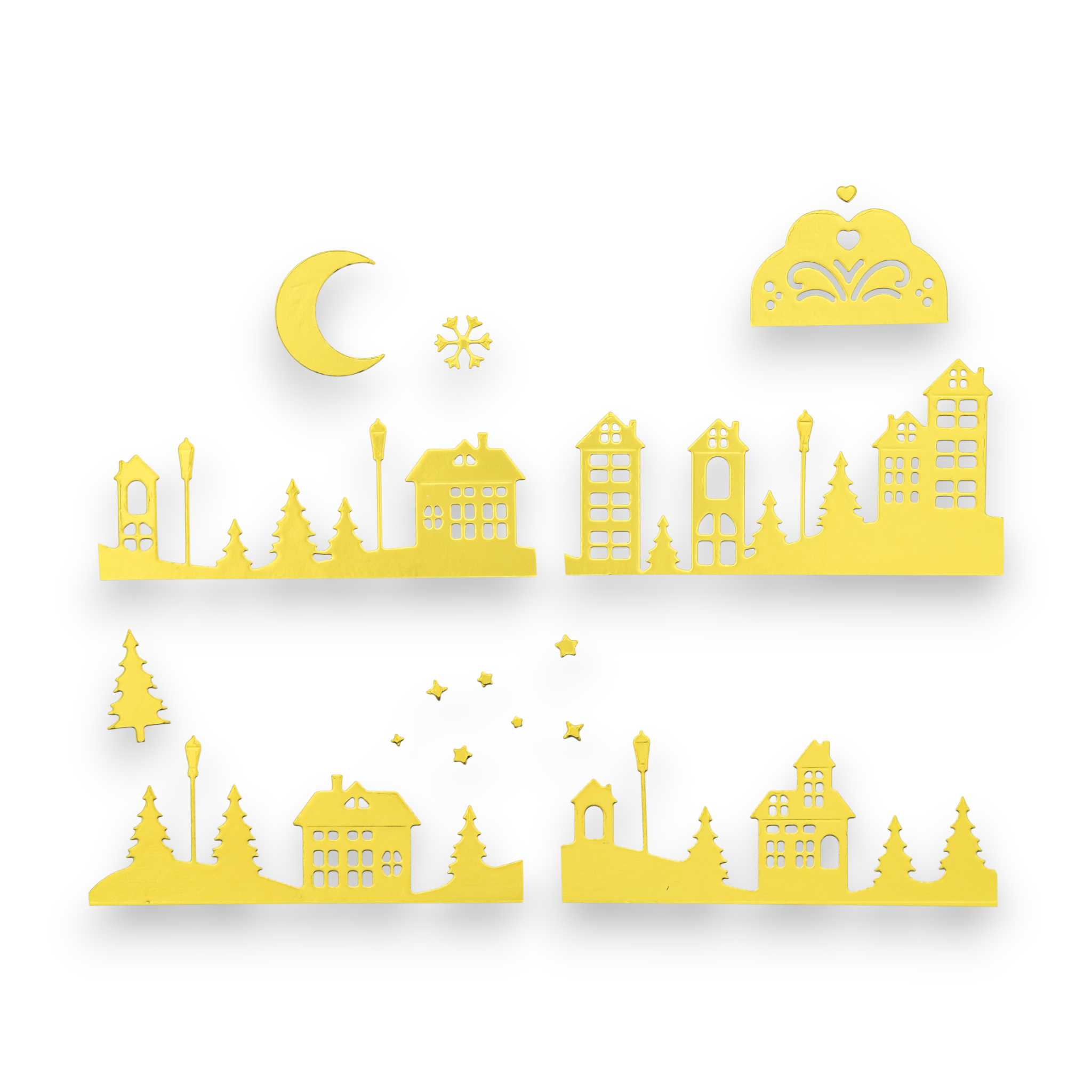 Snowy Town - Layering Steel Cutting Die Set